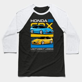 Honda CRX Collector Art Baseball T-Shirt